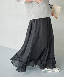 Spick & Span | 《一部店舗+WEB限定》ドットエンブロイダリースカート(スカート)