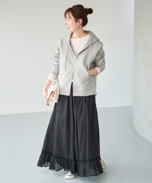 Spick & Span（スピックアンドスパン）の「《一部店舗+WEB限定》ドットエンブロイダリースカート（スカート・レディース・ブラック/ホワイト系その他・38/36）」の3枚目の写真