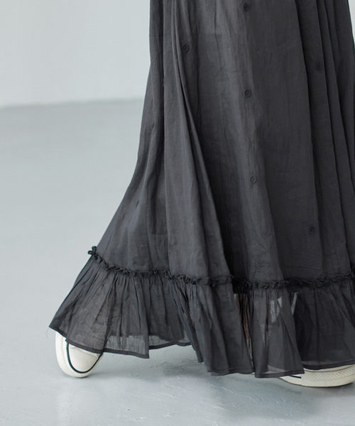 Spick & Span（スピックアンドスパン）の「《一部店舗+WEB限定》ドットエンブロイダリースカート（スカート・レディース・ブラック/ホワイト系その他・38/36）」の10枚目の写真