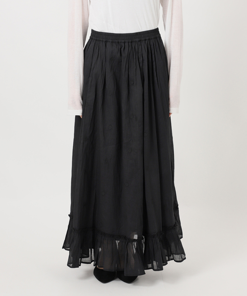 Spick & Span（スピックアンドスパン）の「《一部店舗+WEB限定》ドットエンブロイダリースカート（スカート・レディース・ブラック/ホワイト系その他・38/36）」の22枚目の写真