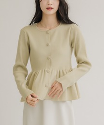 NEUNA（ヌナ）の「アメリペプラムカーデ（カーディガン/ボレロ）」