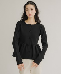 NEUNA（ヌナ）の「アメリペプラムカーデ（カーディガン/ボレロ）」