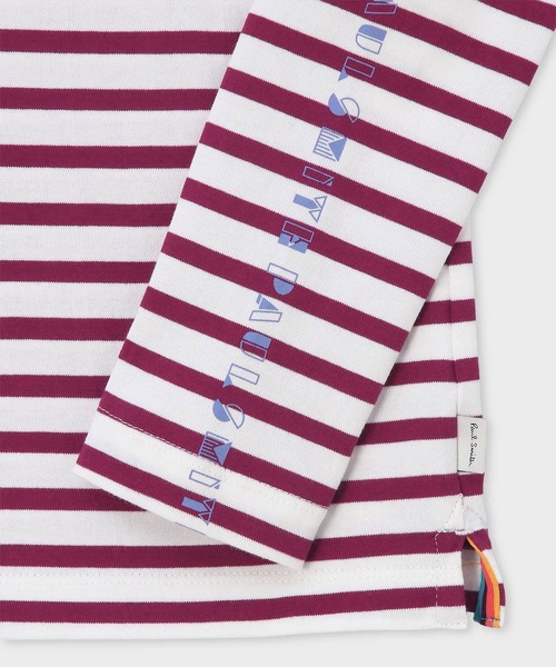 Paul Smith JUNIOR（ポールスミスジュニア）の「ジュニア スリーブロゴ Tシャツ / 893209 4161210（Tシャツ/カットソー・キッズ・ブルー/マジェンタ・100cm/110cm/120cm/130cm/140cm）」の9枚目の写真