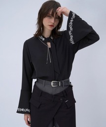 HARE | タイツキシシュウブラウス(HARE)(シャツ/ブラウス)