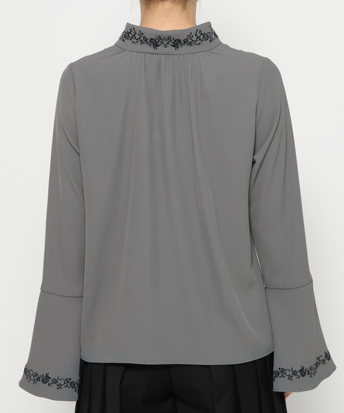 HARE(ハレ)の「タイツキシシュウブラウス(HARE)(シャツ/ブラウス・レディース・ホワイト/ブラック/グレー・FREE)」の12枚目の写真