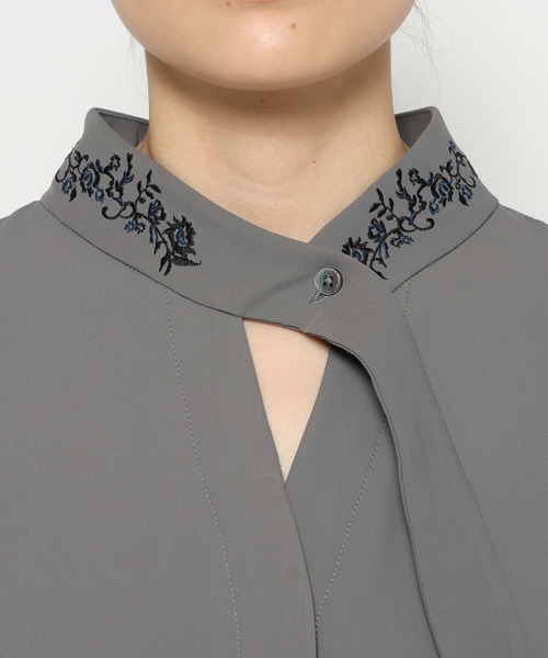 HARE(ハレ)の「タイツキシシュウブラウス(HARE)(シャツ/ブラウス・レディース・ホワイト/ブラック/グレー・FREE)」の13枚目の写真