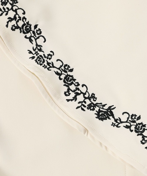 HARE(ハレ)の「タイツキシシュウブラウス(HARE)(シャツ/ブラウス・レディース・ホワイト/ブラック/グレー・FREE)」の7枚目の写真