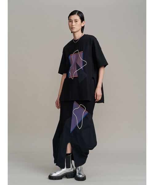 UN3D.（アンスリード）の「ART DOCKING SK / アートドッキングスカート（スカート・レディース・ホワイト/ブラック/カーキ・36/38）」の19枚目の写真