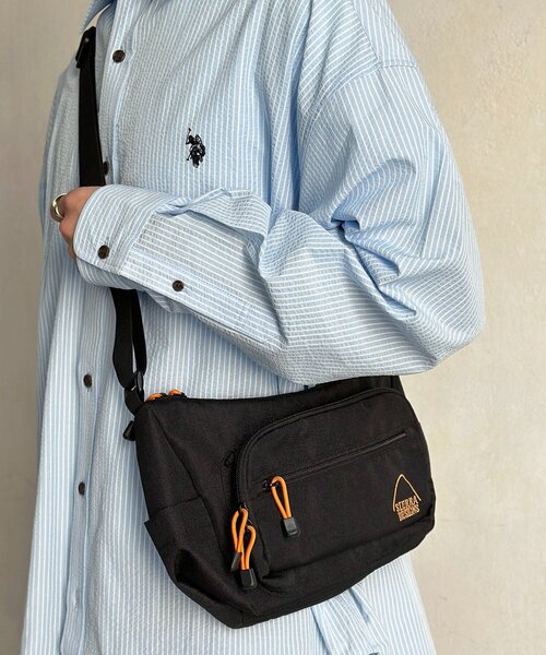 SIERRA DESIGNS（シェラデザイン）の「【SIERRA DESIGNS】別注横型ショルダー（トートバッグ・レディース・ネイビー/ブラック・FREE）」の2枚目の写真