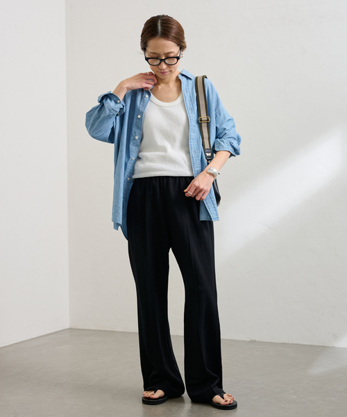 FRAMeWORK（フレームワーク）の「≪追加≫メッシュタンクトップ（タンクトップ・レディース・ホワイト/アイボリー・FREE）」の3枚目の写真