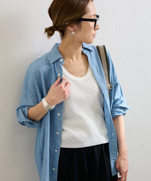 FRAMeWORK（フレームワーク）の「≪追加≫メッシュタンクトップ（タンクトップ・レディース・ホワイト/アイボリー・FREE）」の7枚目の写真