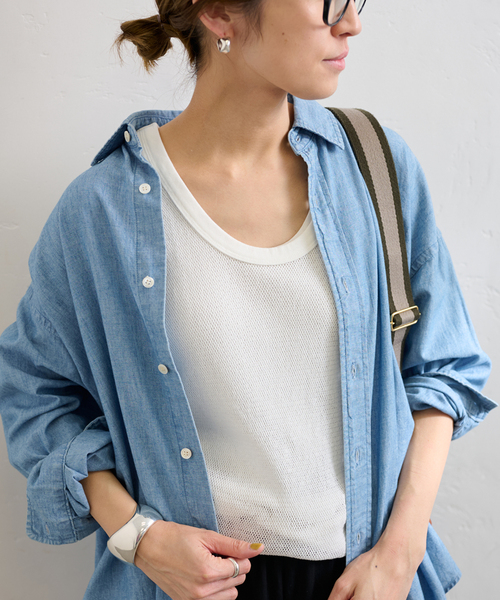 FRAMeWORK（フレームワーク）の「≪追加≫メッシュタンクトップ（タンクトップ・レディース・ホワイト/アイボリー・FREE）」の11枚目の写真