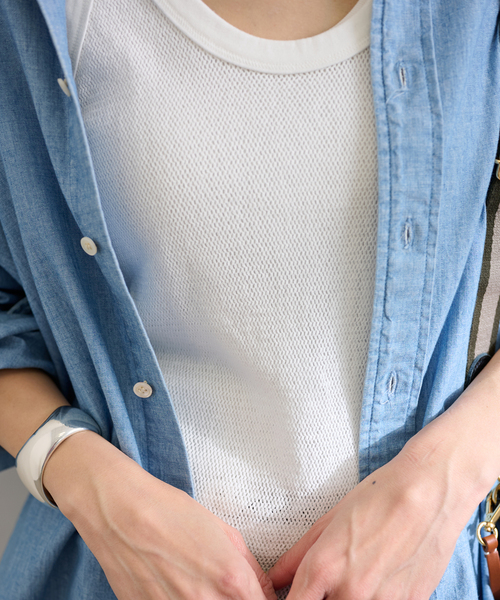 FRAMeWORK（フレームワーク）の「≪追加≫メッシュタンクトップ（タンクトップ・レディース・ホワイト/アイボリー・FREE）」の13枚目の写真