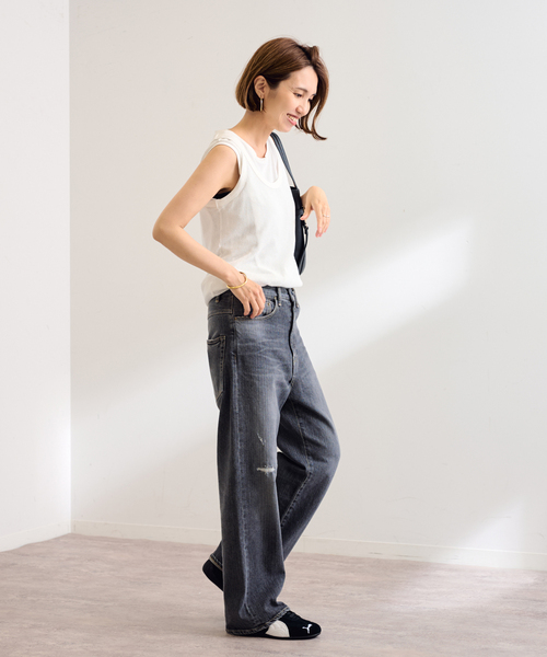 FRAMeWORK（フレームワーク）の「≪追加≫メッシュタンクトップ（タンクトップ・レディース・ホワイト/アイボリー・FREE）」の17枚目の写真