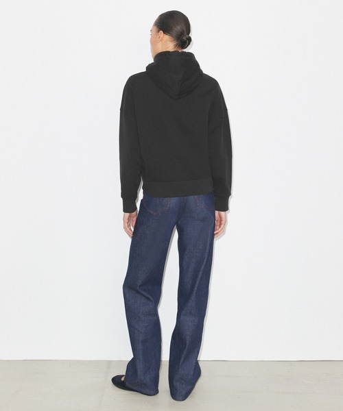 TORY BURCH(トリーバーチ)の「コットン フーディ(スウェット・レディース・グレー/ブラック・M/S/XS)」の5枚目の写真