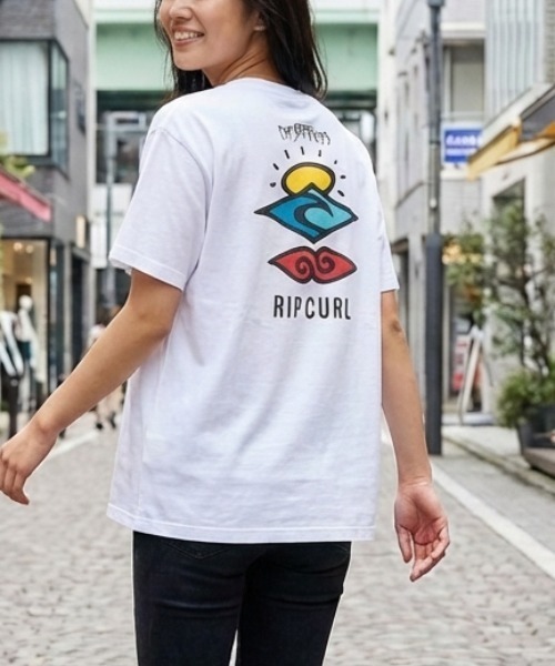 N.s(エヌドットエス)の「【RIPCURL(リップカール)】SEARCH ICON/バックプリント 半袖 Tシャツ(Tシャツ/カットソー・レディース・ホワイト・SMALL/MEDIUM)」の1枚目の写真
