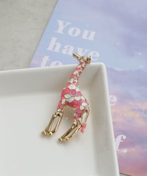 colleca la（コレカラ）の「カラーモザイク きりんブローチ（ブローチ/コサージュ）」