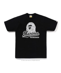 A BATHING APE（アベイシングエイプ）の「BAPE X CHIBA LOTTE MARINES - LOGO TEE（Tシャツ/カットソー）」