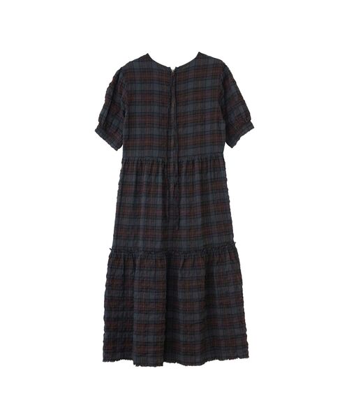 HYSTERIC GLAMOUR（ヒステリックグラマー）の「SPEAK NO EVIL チェックティアードワンピース（ワンピース・レディース・レッド系その他/グリーン系その他・FREE）」の3枚目の写真