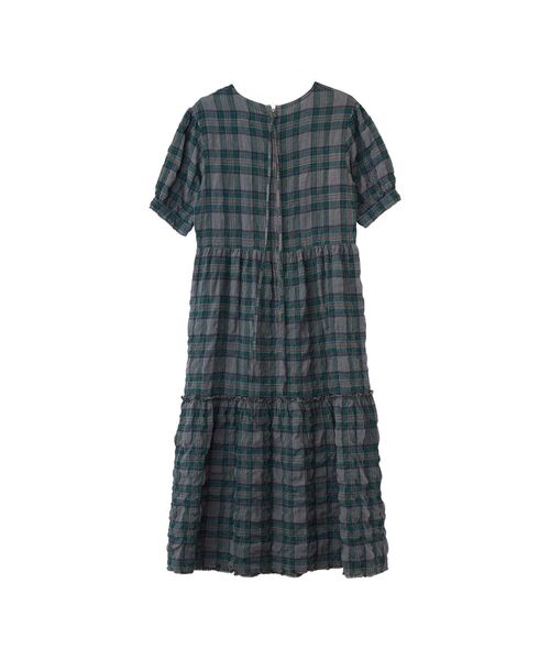 HYSTERIC GLAMOUR（ヒステリックグラマー）の「SPEAK NO EVIL チェックティアードワンピース（ワンピース・レディース・レッド系その他/グリーン系その他・FREE）」の5枚目の写真