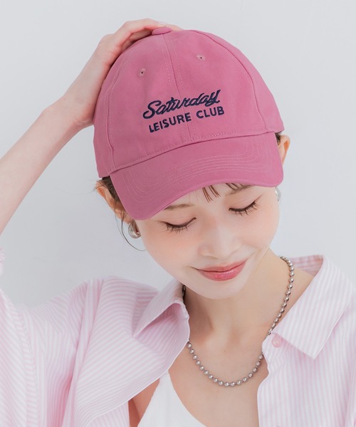 coca（coca）（コカ）の「ロゴキャップ（キャップ・レディース・ネイビー/ピンク/ブラウン/ダークグリーン・ONE SIZE）」の4枚目の写真