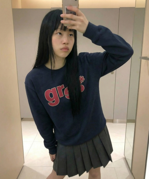 GRAVER（グレーバー）の「[ユニセックス]グレースベーシック スウェット_GREY（スウェット・レディース・杢グレー・SMALL/MEDIUM/LARGE）」の4枚目の写真