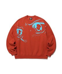 NICE GHOST CLUB | EYE DRAWING SWEATSHIRTS_BRICK(NG2DFUM457A)(スウェット)