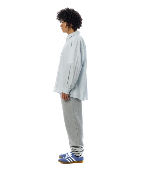 Sandinista(サンディニスタ)の「Gentle Resort Oversized Stripe Shirt / リゾートオーバーサイズストライプシャツ(シャツ/ブラウス・メンズ・グリーン/ブルー・MEDIUM/LARGE)」の20枚目の写真