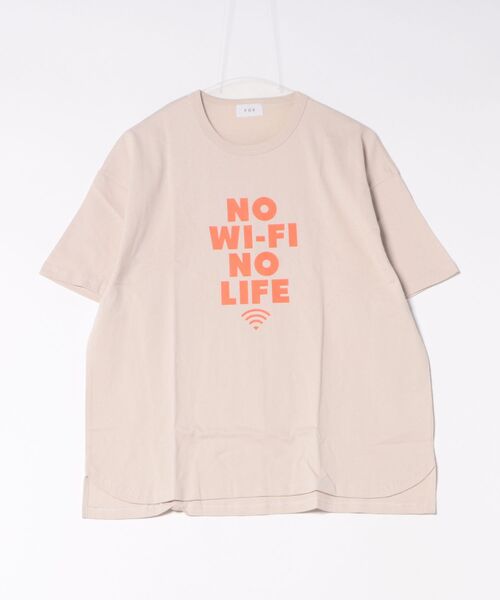 FOV(フォブ)の「フォブ Wi-Fi Tシャツ(Tシャツ/カットソー・レディース・ベージュ系その他/サックスブルー・F)」の1枚目の写真