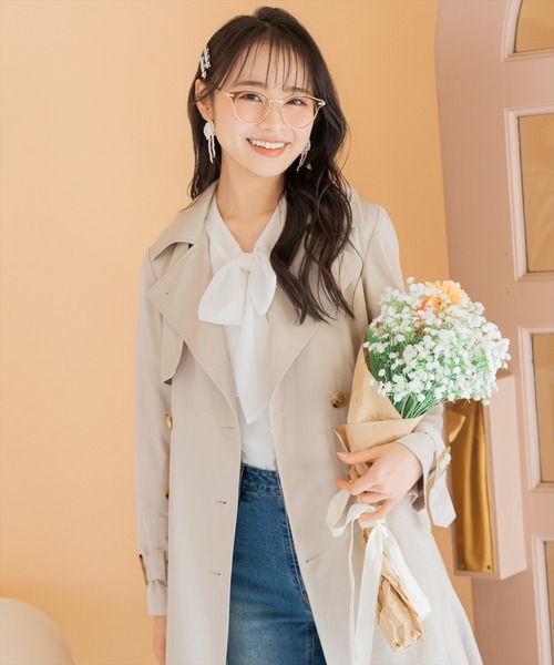 WILLSELECTION（ウィルセレクション）の「ドビードットフリルブラウス（シャツ/ブラウス・レディース・オフホワイト/ブラック/ミント・FREE）」の16枚目の写真