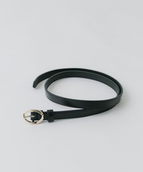 SMELLY（スメリー）の「オーバルニュアンスベルト（ベルト・レディース・ブラック/ブラウン・-）」の2枚目の写真