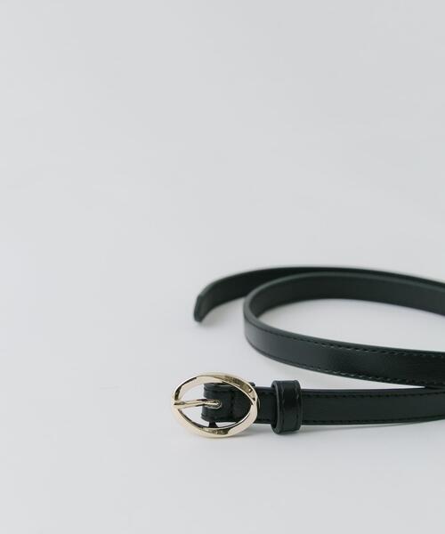 SMELLY（スメリー）の「オーバルニュアンスベルト（ベルト・レディース・ブラック/ブラウン・-）」の3枚目の写真