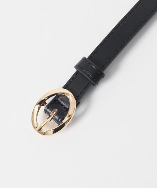SMELLY（スメリー）の「オーバルニュアンスベルト（ベルト・レディース・ブラック/ブラウン・-）」の6枚目の写真