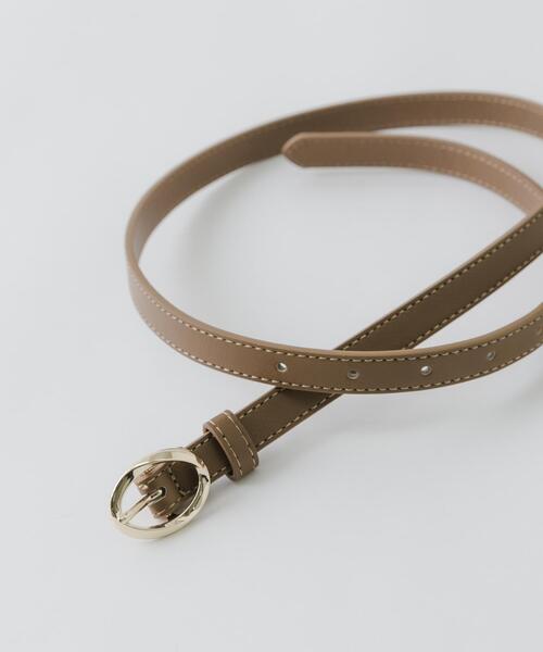 SMELLY（スメリー）の「オーバルニュアンスベルト（ベルト・レディース・ブラック/ブラウン・-）」の9枚目の写真