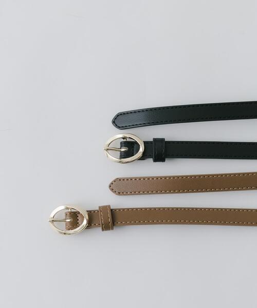 SMELLY（スメリー）の「オーバルニュアンスベルト（ベルト・レディース・ブラック/ブラウン・-）」の10枚目の写真