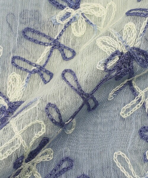 Afternoon Tea(アフタヌーンティー)の「インド刺繍ストール(ストール/ショール・レディース・ブルー/パープル・ONE SIZE)」の9枚目の写真