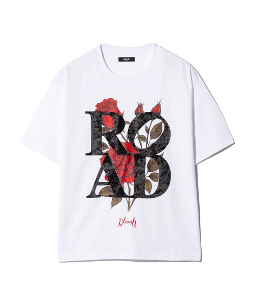 glamb（グラム）の「Velour Road T-Shirt / ベロアロードTシャツ（Tシャツ/カットソー・メンズ・ブラック/ホワイト・S/M/L）」の3枚目の写真
