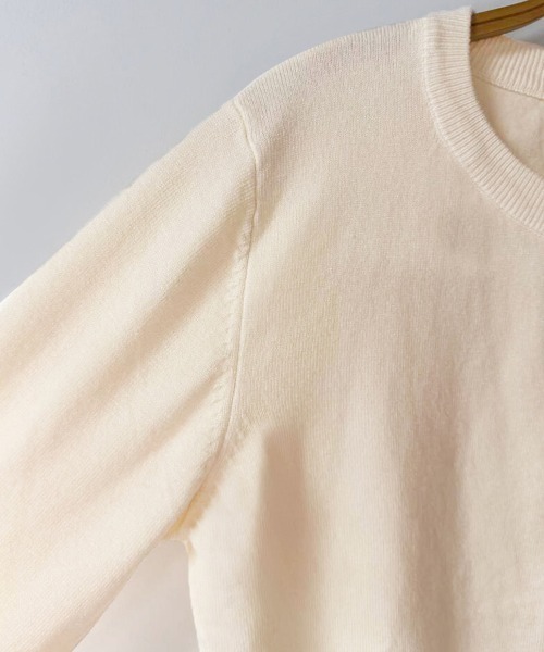 ONEP STAR（ワンピスター）の「ベーシックカーディガン（カーディガン/ボレロ・レディース・ライトグレー/ブラック/ベージュ/ネイビー/オフホワイト/ブルー/ダークグレー/ミント/ワインレッド/キャメル/グレイッシュベージュ・FREE）」の19枚目の写真