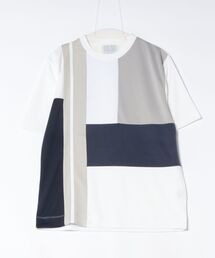 UNION STATION | ポンチ×ダンボールパネル切替T(Tシャツ/カットソー)