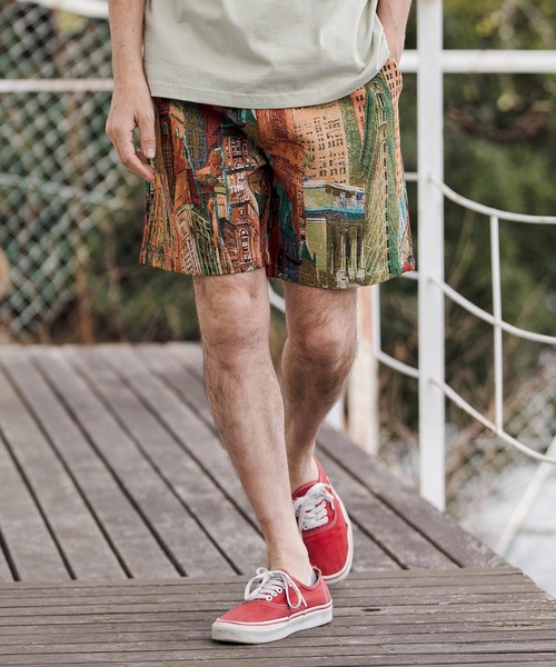 CAMBIO(カンビオ)の「mp14671-Art Piece Gobelin Short Pants ショートパンツ(CAM26SS-006)(その他パンツ・メンズ・イエロー系その他/ブラック系その他/グリーン系その他・L/M/S)」の12枚目の写真