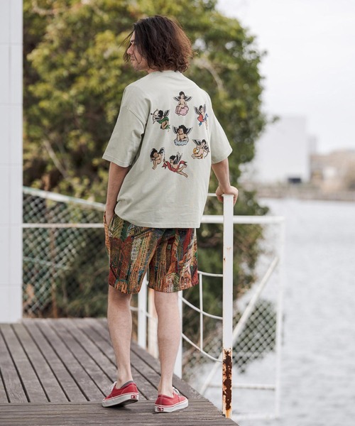 CAMBIO(カンビオ)の「mp14671-Art Piece Gobelin Short Pants ショートパンツ(CAM26SS-006)(その他パンツ・メンズ・イエロー系その他/ブラック系その他/グリーン系その他・L/M/S)」の13枚目の写真