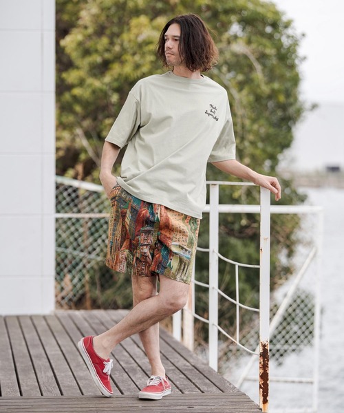 CAMBIO(カンビオ)の「mp14671-Art Piece Gobelin Short Pants ショートパンツ(CAM26SS-006)(その他パンツ・メンズ・イエロー系その他/ブラック系その他/グリーン系その他・L/M/S)」の14枚目の写真