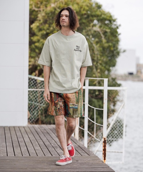 CAMBIO(カンビオ)の「mp14671-Art Piece Gobelin Short Pants ショートパンツ(CAM26SS-006)(その他パンツ・メンズ・イエロー系その他/ブラック系その他/グリーン系その他・L/M/S)」の15枚目の写真