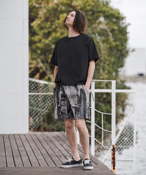 CAMBIO(カンビオ)の「mp14671-Art Piece Gobelin Short Pants ショートパンツ(CAM26SS-006)(その他パンツ・メンズ・イエロー系その他/ブラック系その他/グリーン系その他・L/M/S)」の19枚目の写真