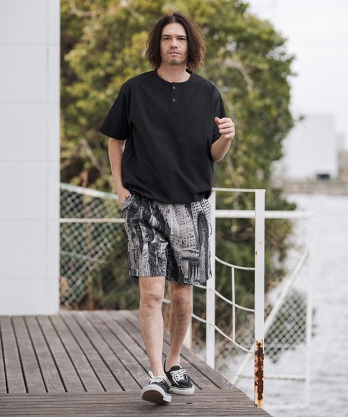 CAMBIO(カンビオ)の「mp14671-Art Piece Gobelin Short Pants ショートパンツ(CAM26SS-006)(その他パンツ・メンズ・イエロー系その他/ブラック系その他/グリーン系その他・L/M/S)」の21枚目の写真