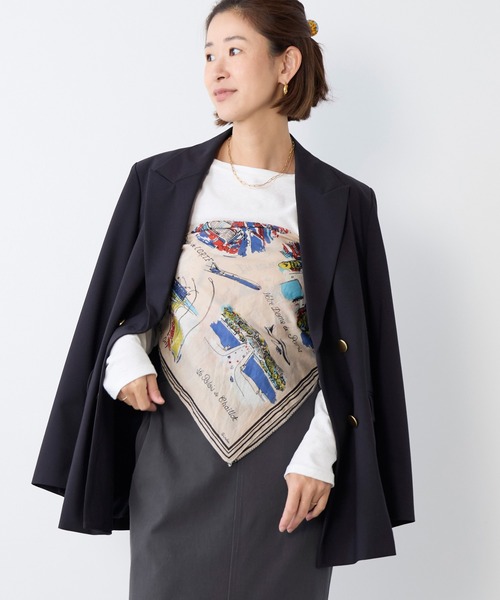 BINDU（ビンドゥー）の「【BINDU】バンダナ-Paris（バンダナ/スカーフ・レディース・オートミール・FREE）」の10枚目の写真