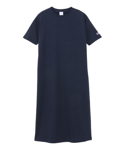 Champion（チャンピオン）の「チャンピオン  SWEAT S/S ONEPIECE DRESS（ワンピース・レディース・ネイビー/ダークグリーン/ブラック・M/L）」の3枚目の写真