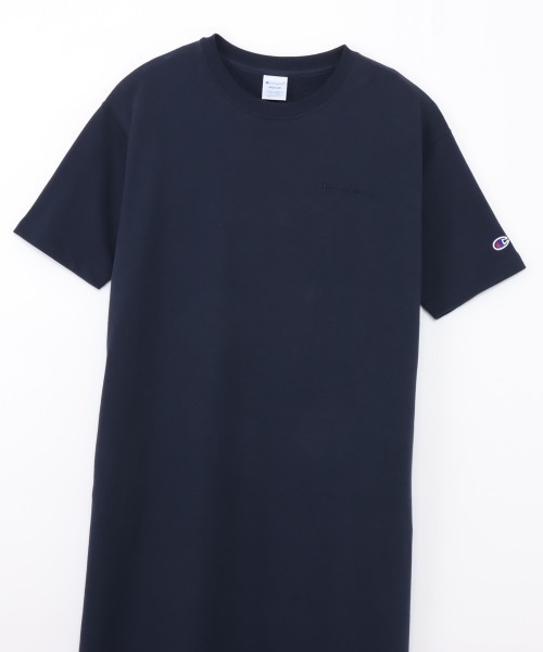 Champion(チャンピオン)の「チャンピオン SWEAT S/S ONEPIECE DRESS(ワンピース・レディース・ネイビー/ダークグリーン/ブラック・M/L)」の7枚目の写真