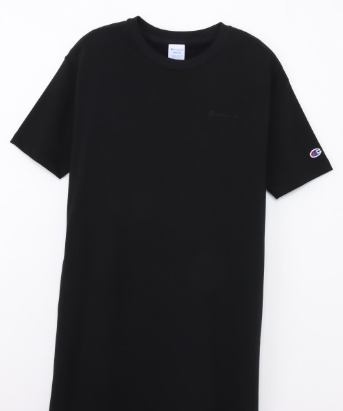 Champion(チャンピオン)の「チャンピオン SWEAT S/S ONEPIECE DRESS(ワンピース・レディース・ネイビー/ダークグリーン/ブラック・M/L)」の4枚目の写真