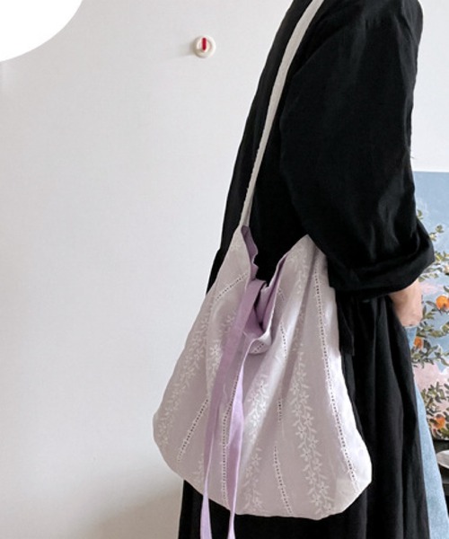 Mignonjour(ミニョンジュール)の「Mignonjour/レースカラートートバッグ M2893(トートバッグ・レディース・ピンク/グリーン/ブルー/パープル/オレンジ・FREE)」の3枚目の写真